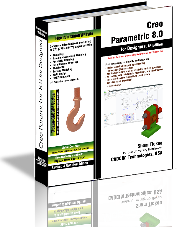 Creo Parametric 8.0 textbook