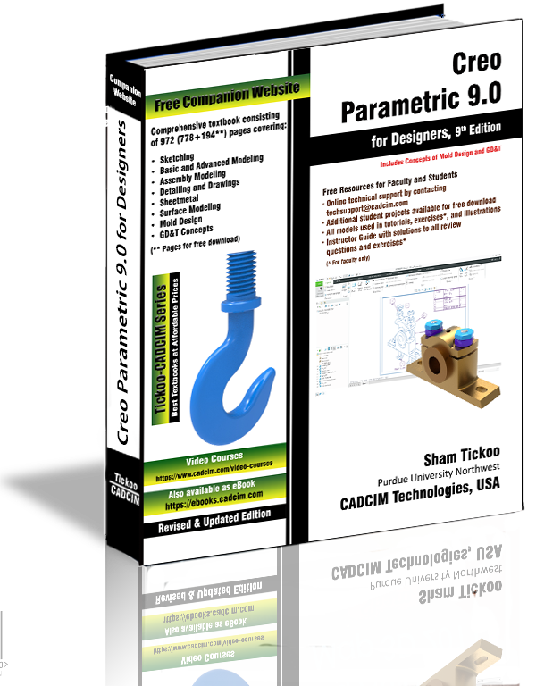 Creo Parametric 9.0 textbook
